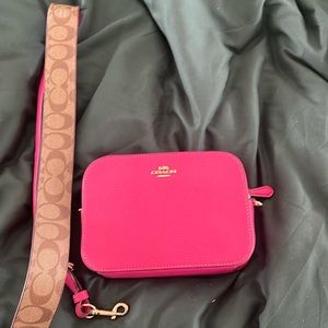 Pink Coach Camera Bag